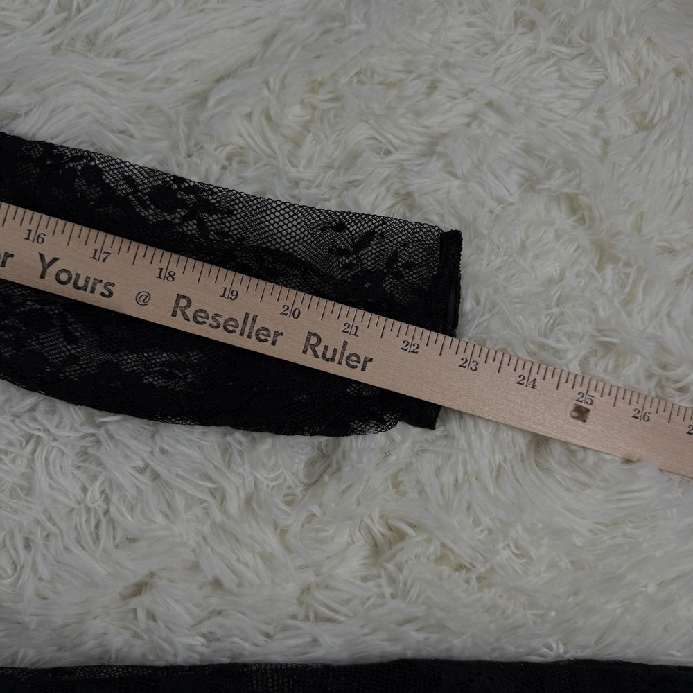 Pearl Georgina Chapman Black Lace Mini Dress Size 6 Romantic Whimsigoth Sexy Y2K - Picture 9 of 15